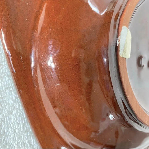 Vintage MCM Blue Mountain Pottery Canada Brown Yellow Ceramic Ashtray - Picture 11 of 14